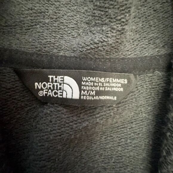 The North Face Women’s Full Zip Hoodie Black/ Black Logo Size M Medium - Picture 5 of 9